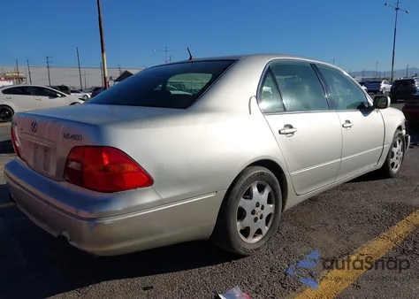 2002 Lexus Ls 430 из США, поврежденный, VIN JTHBN30F820060478